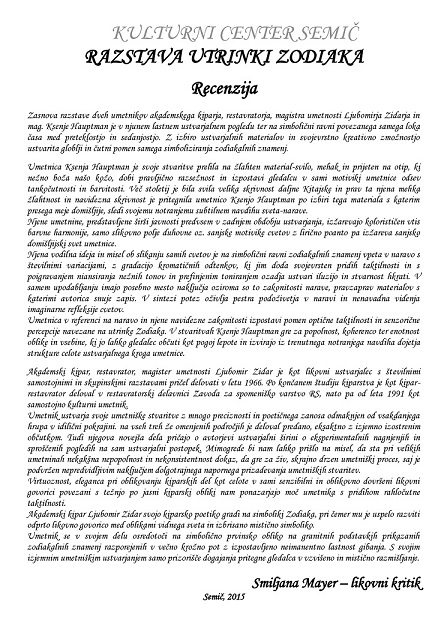 Recenzija Hauptman Zidar KC SEMIČ Smiljana Mayer end